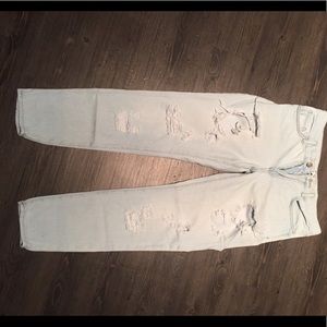 Forever 21 light blue ripped jeans